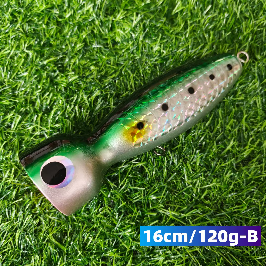 Señuelo Minnow de Madera para GT y Atún – Spinning en Agua Salada