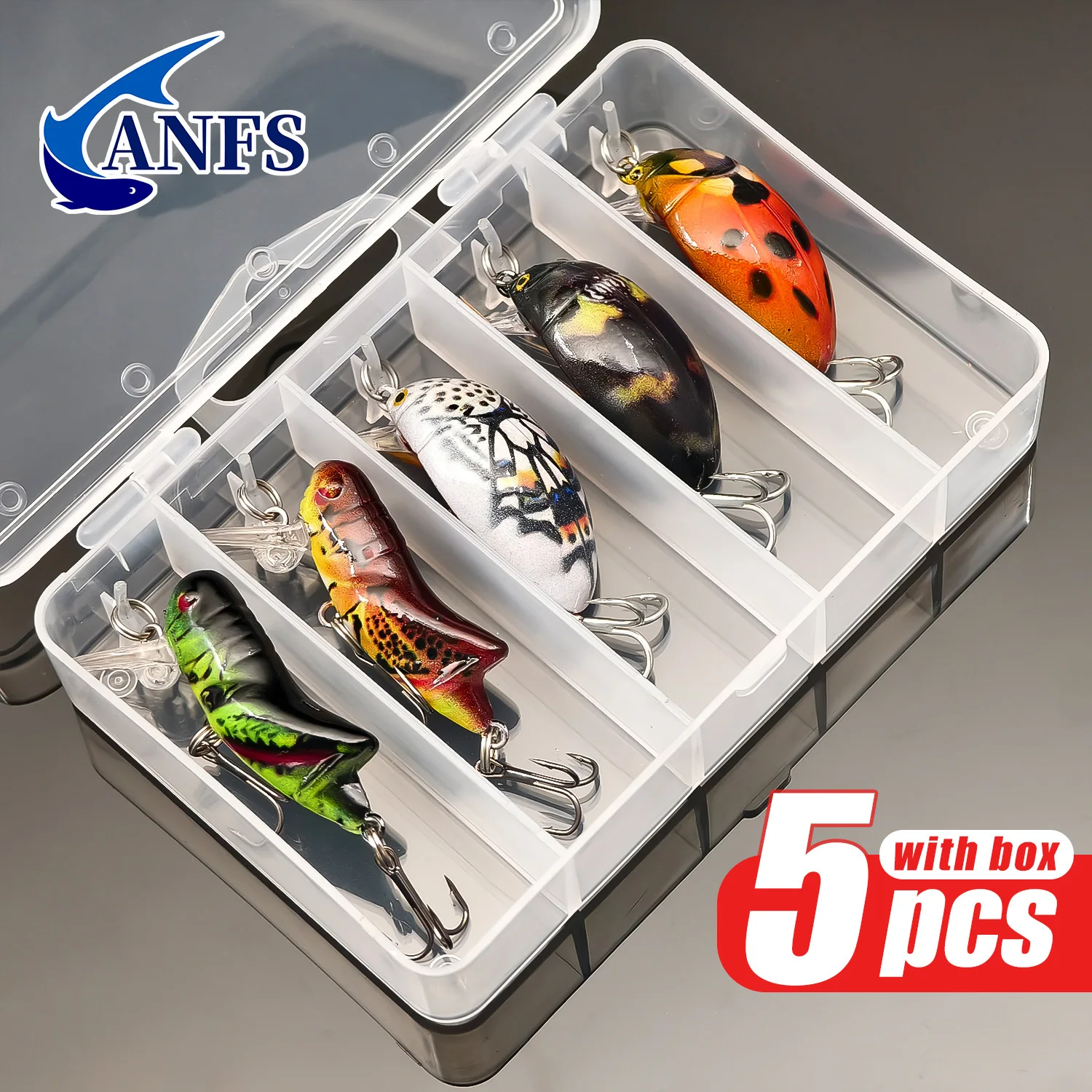 ANFS señuelo flotante con ojos 3D y diseño variado - imagen 2