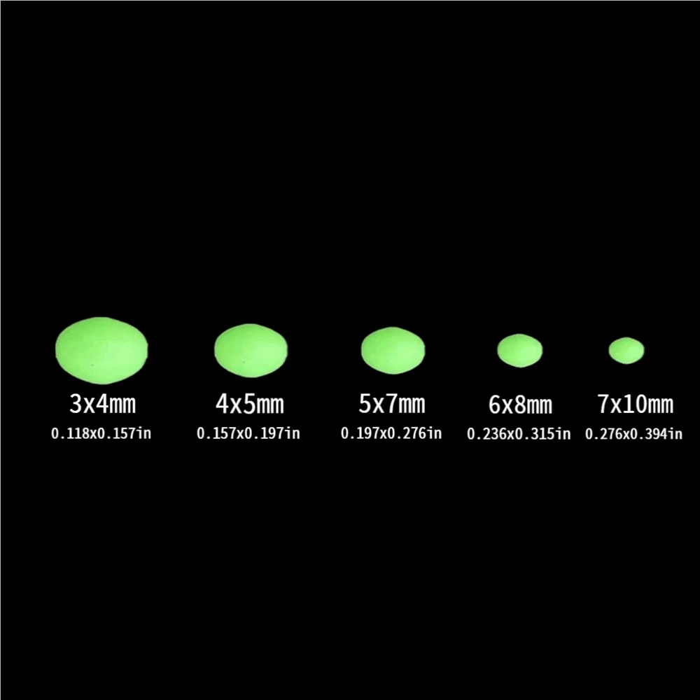 Cuentas luminosas verdes para pesca en mar