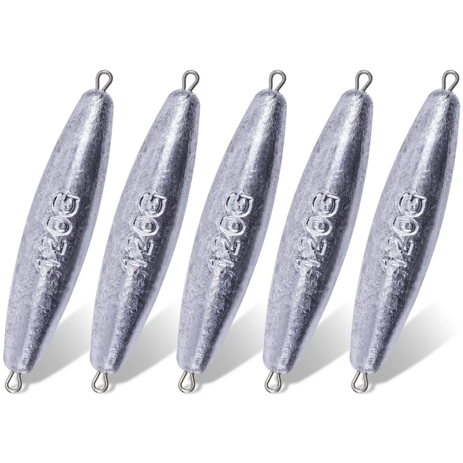 Plomos de plomo puro macizo para pesca con mosca en agua dulce
