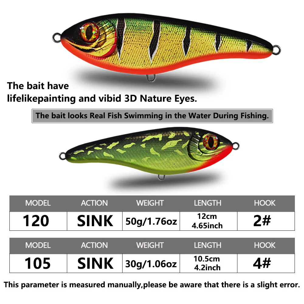 Anzuelos triples y montaje del jerkbait
