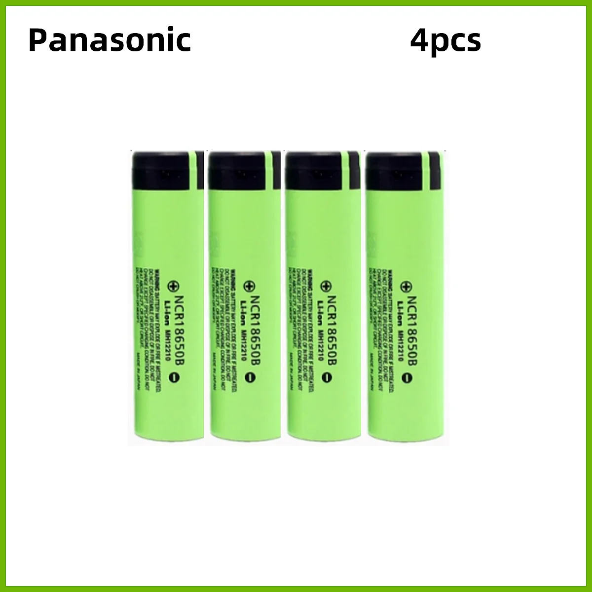 Panasonic 18650 vista lateral y contacto