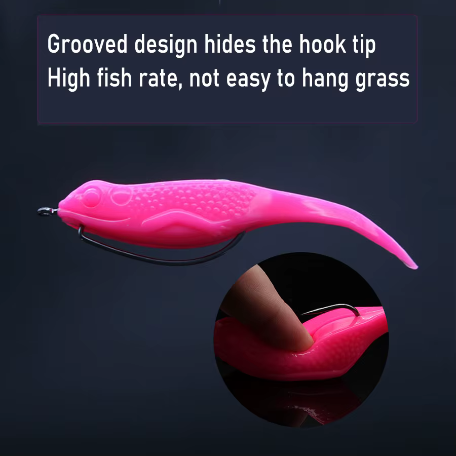 JYJ Ranita vinilo 10cm 12g – Señuelo hundimiento pesca - imagen 3