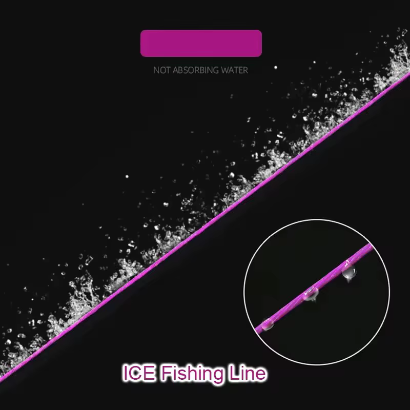 Línea de pesca en hielo PE 0,08/0,10 mm, trenza 4 hebras para invierno - imagen 4