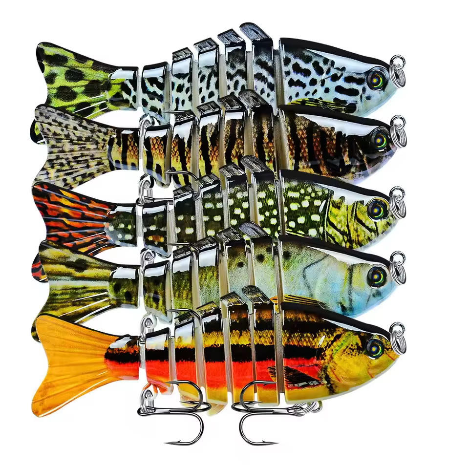 Swimbait multiarticulado para lubina – Hundimiento lento