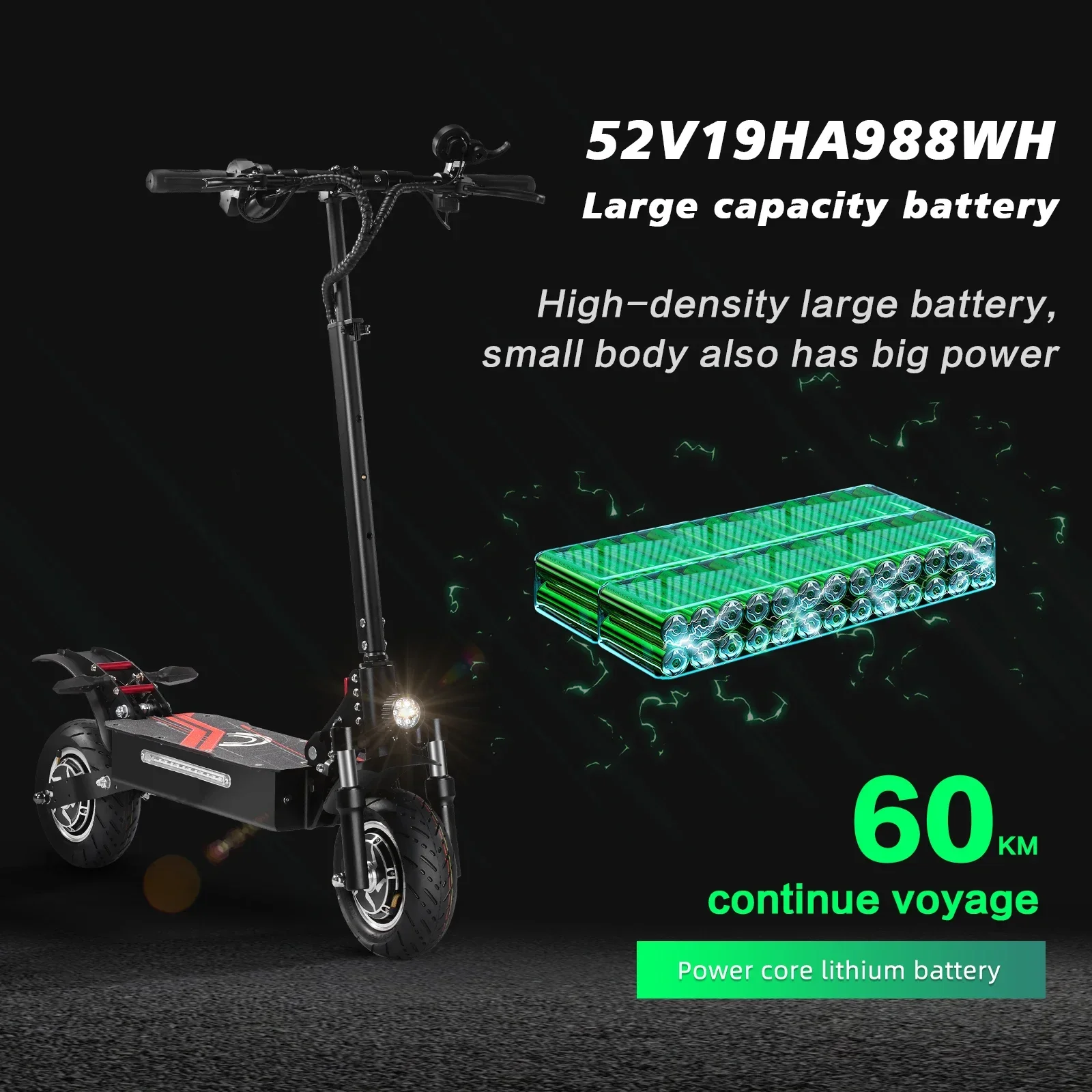 Patinete eléctrico BOYUEDA Q7Pro motor dual y neumático todoterreno silencioso - imagen 5