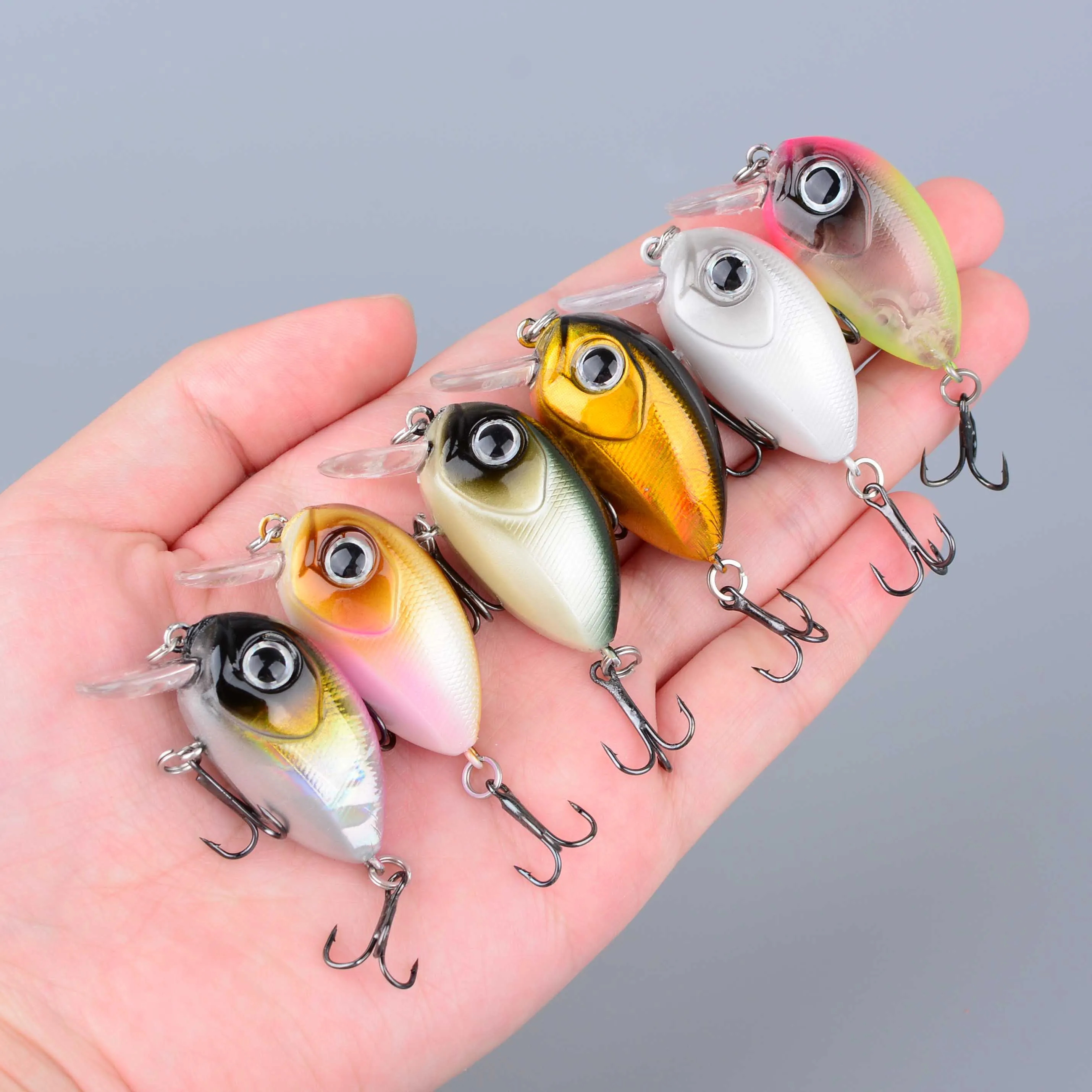Micro crankbait wobbler flotante mini para trucha y lubina señuelo