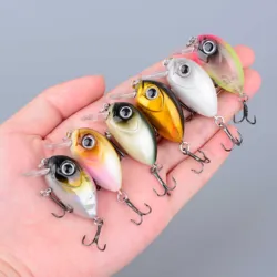 Micro crankbait wobbler flotante mini para trucha y lubina señuelo