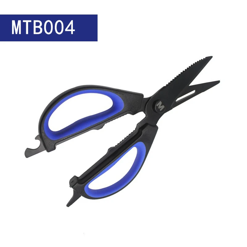 MUSTAD MTB004 Tijeras de pesca inox multifunción doble filo mar - imagen 4