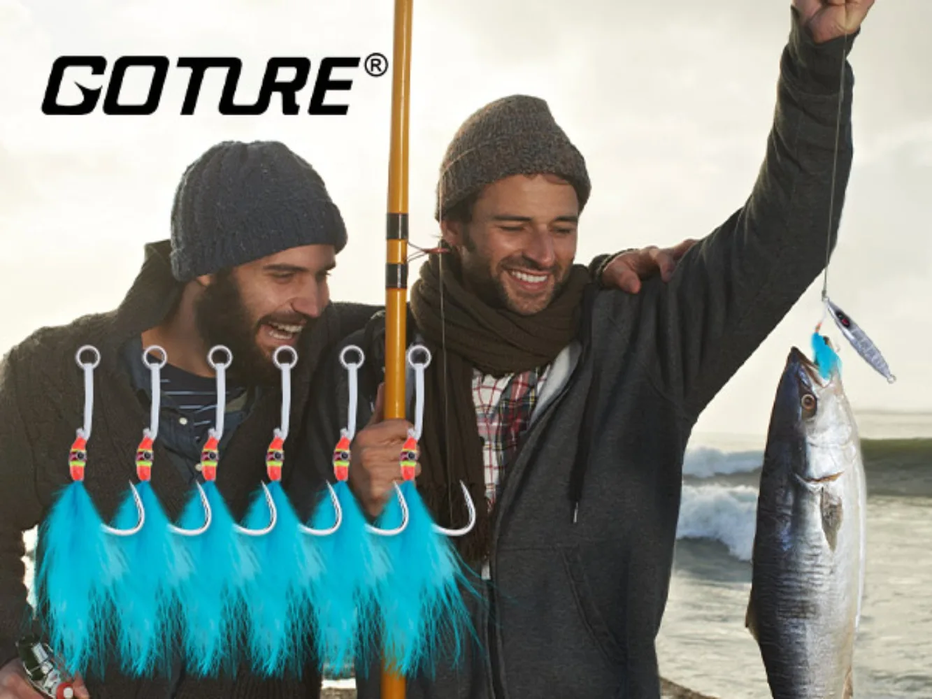 Goture anzuelos de asistencia para jigs alto contenido carbono - imagen 5