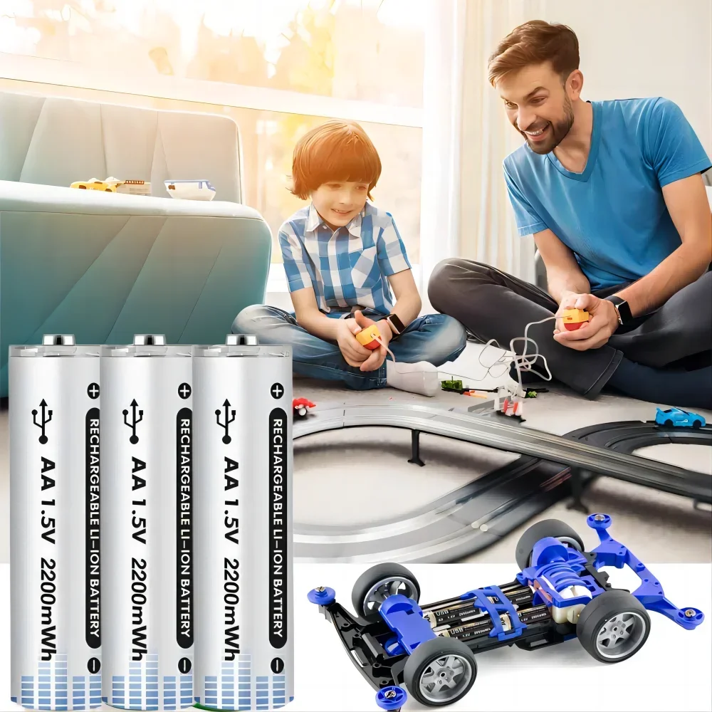 Set completo de baterías recargables koonenda USB-C