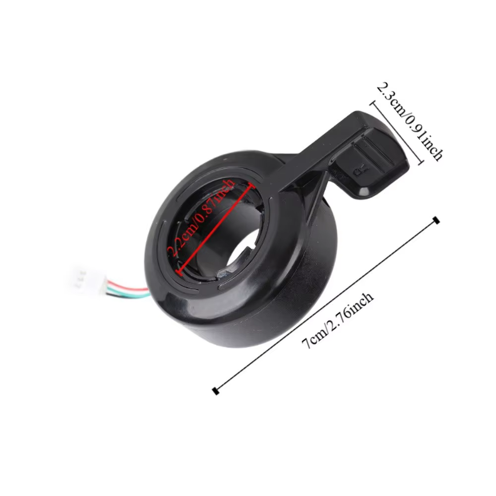 Acelerador de pulgar negro para patinete Xiaomi X8