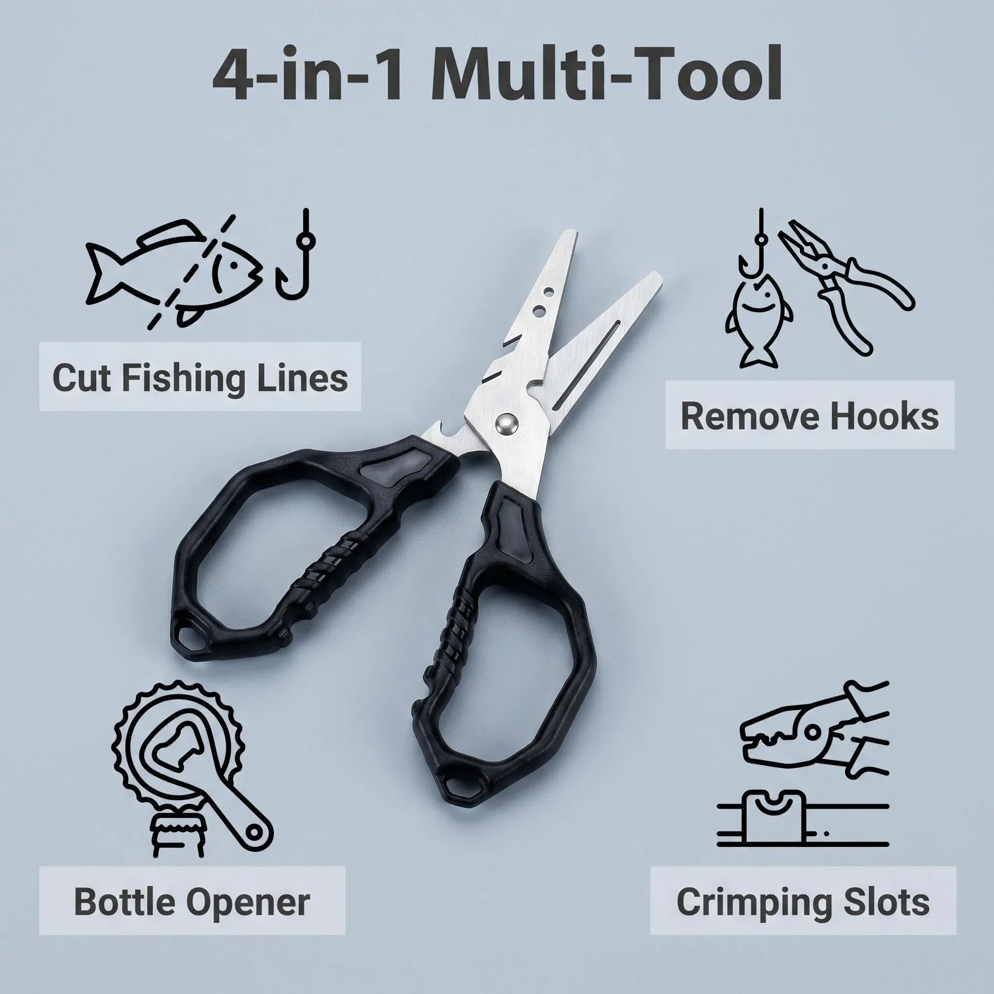 Tijeras portátiles para actividades de pesca