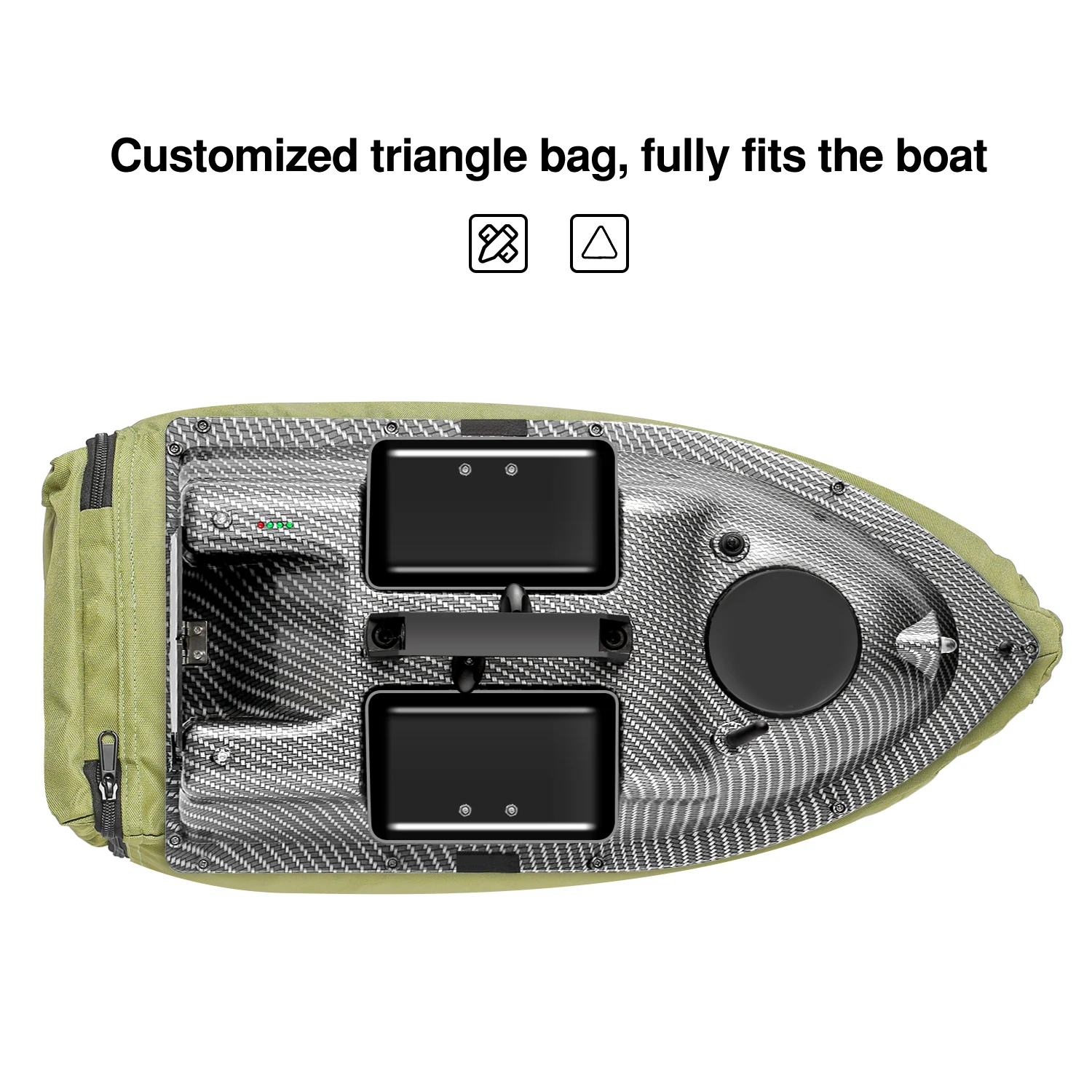 Barco navegando en lago tranquilo