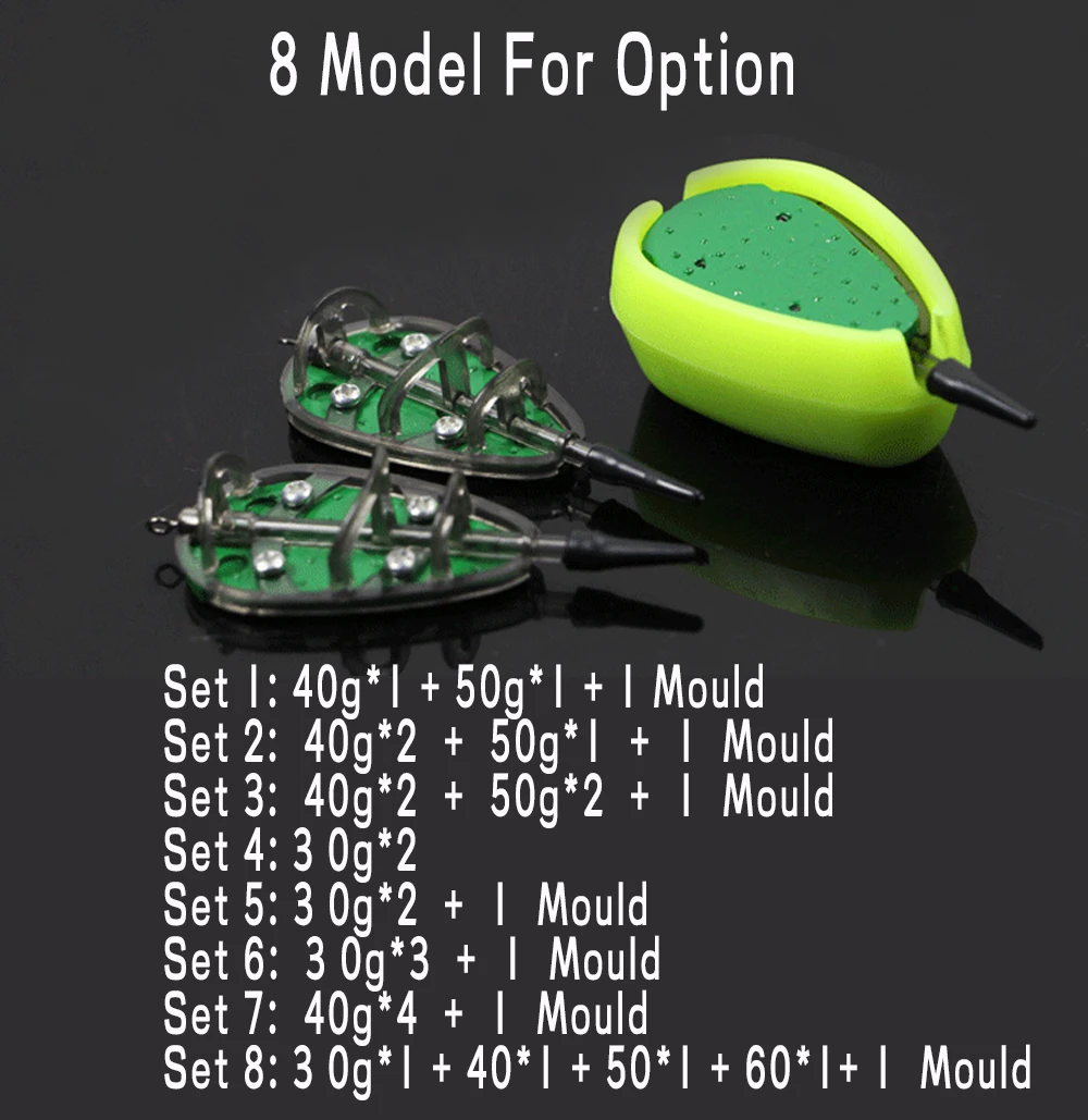 JIGEECARP Kit Método Feeder para carpfishing con molde de inline - imagen 4