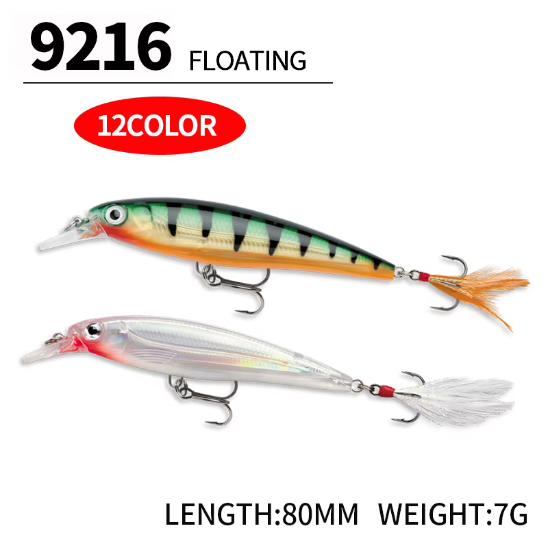 Wobbler Flotante 70mm para Trucha - Swimbait 3D duro para agua dulce - imagen 4