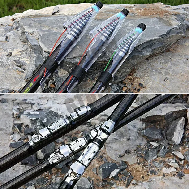 Caña telescópica ultraligera de carbono 2.7M a 7.2M para pesca con señuelos - imagen 2