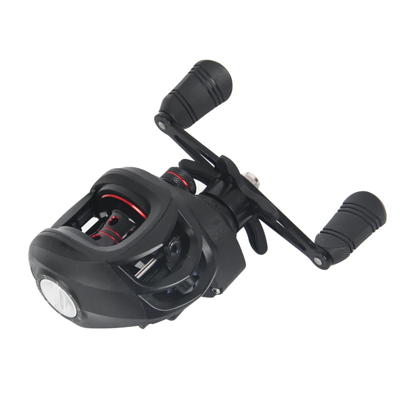 Carrete Baitcasting Negro-Dorado CNC para Bagre – Alta Calidad - imagen 4