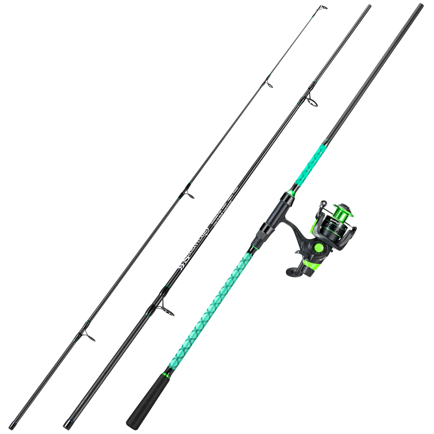Combo caña y carrete spinning Sougayilang portátil para surfcasting - imagen 5