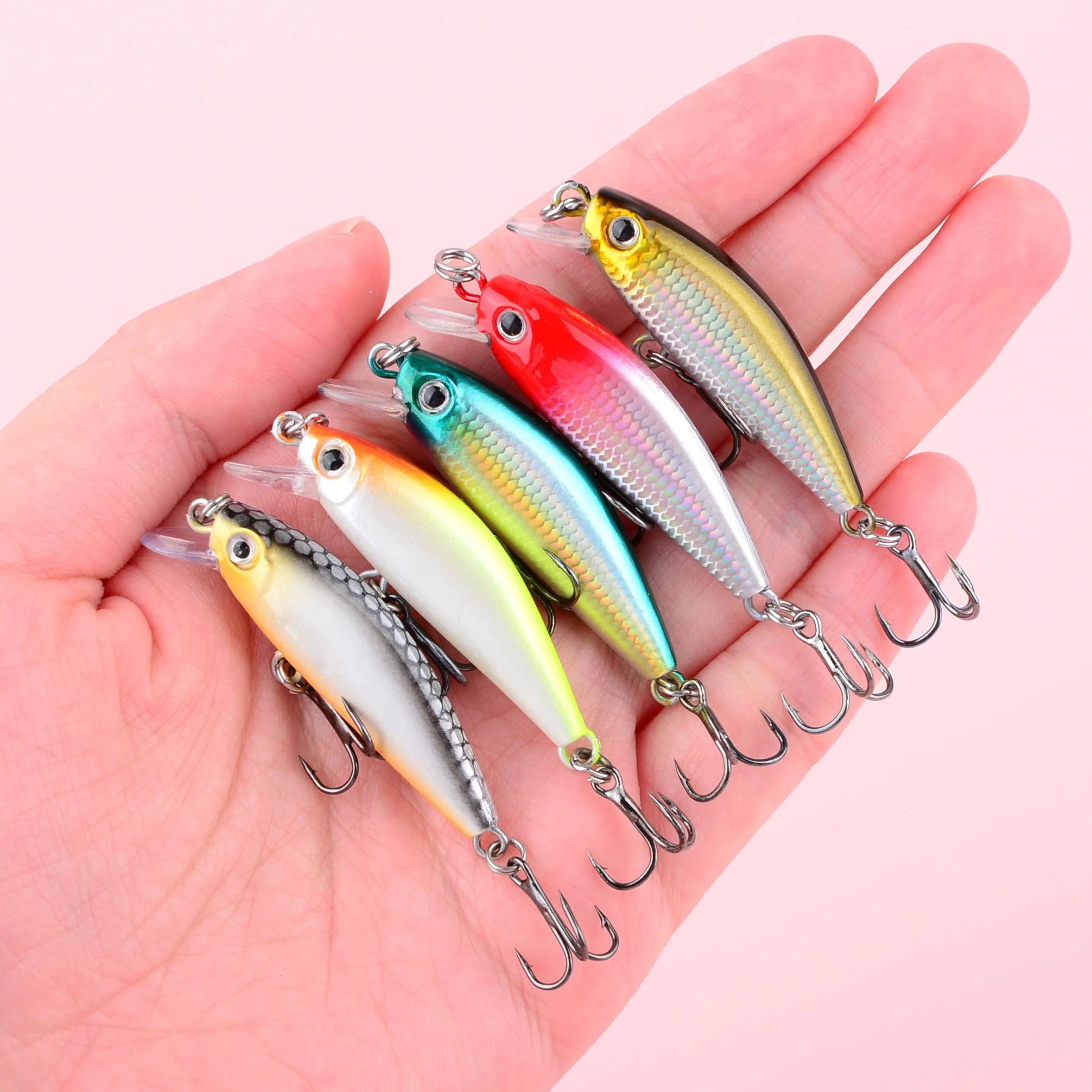 Señuelo Minnow hundimiento tipo Wobbler para lucio y lubina - imagen 5