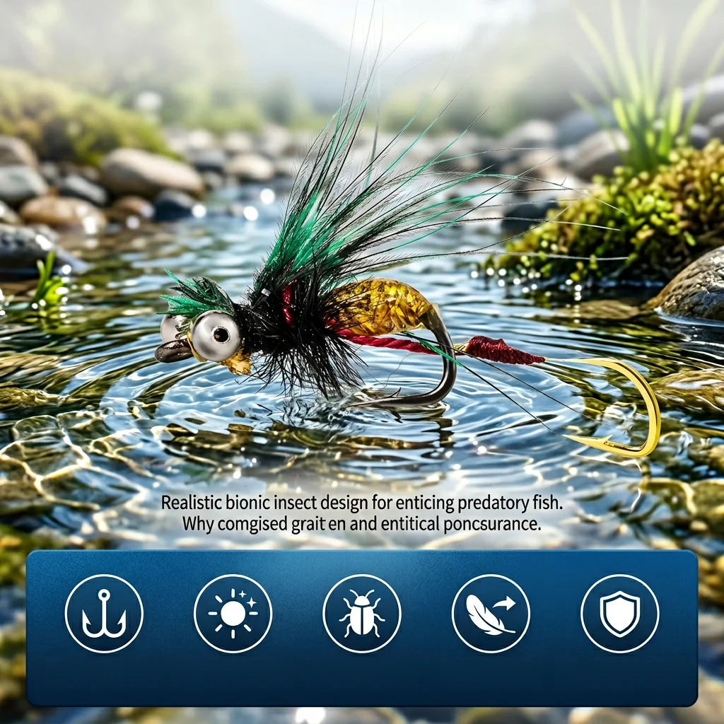 Señuelos micro para trucha: spinnerbait reflectante, acción biónica - imagen 5