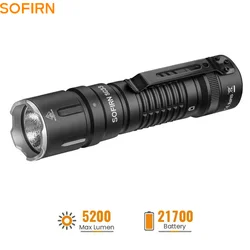 Sofirn SC33 – Linterna táctica recargable USB-C XHP70.3 HI