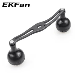 Manivela de carrete EKFan para baitcasting en forma de S aluminio