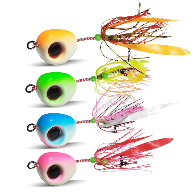 Señuelo con cabeza jig y ojos 3D