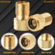 Adaptador válvula bicicleta cobre ligero dorado para bomba - imagen 2