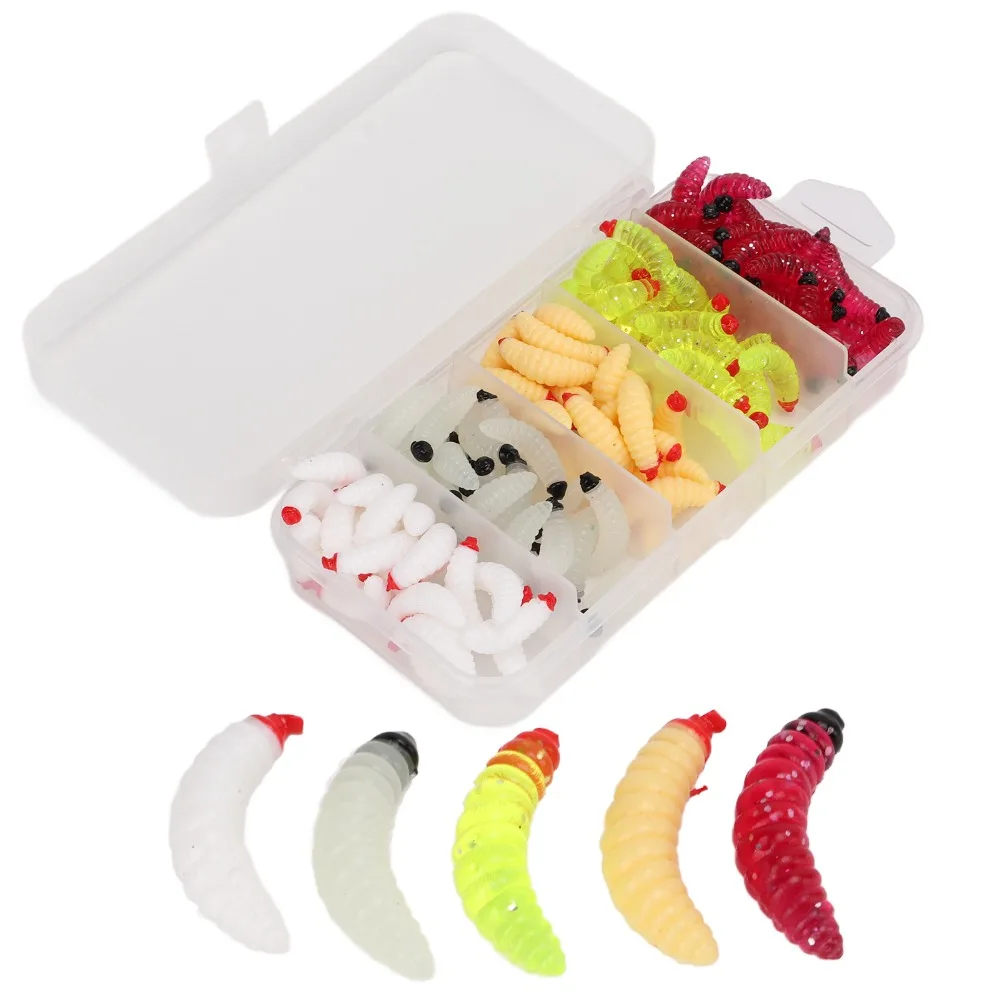 Señuelos de vinilo PVC tipo gusano para pesca en lago - imagen 4