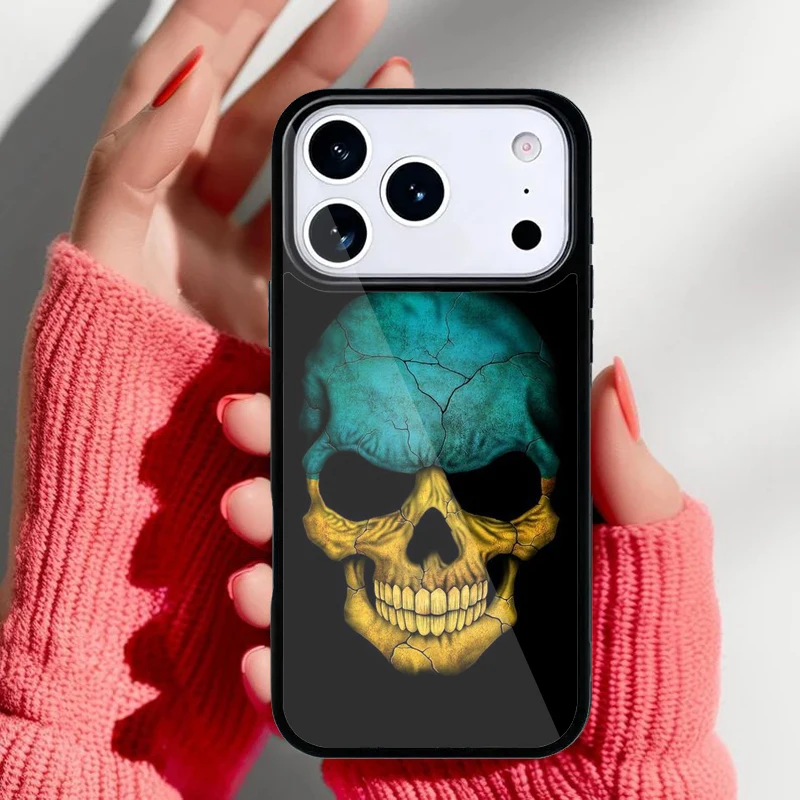Funda con diseño bandera de Ucrania para iPhone
