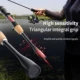 Caña ultraligera giratoria con punta sólida rápida FISHINGFANS - imagen 4