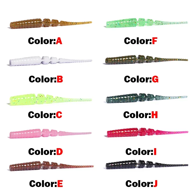 OUTKIT Polaris - Señuelos de silicona gusanos blandos pin-tail - imagen 4