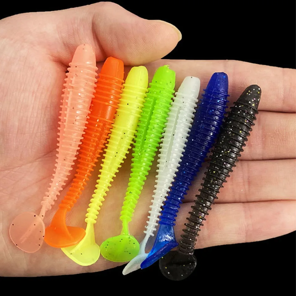 Swimbaits para lubina con cola paleta – señuelos blandos para spinning - imagen 2