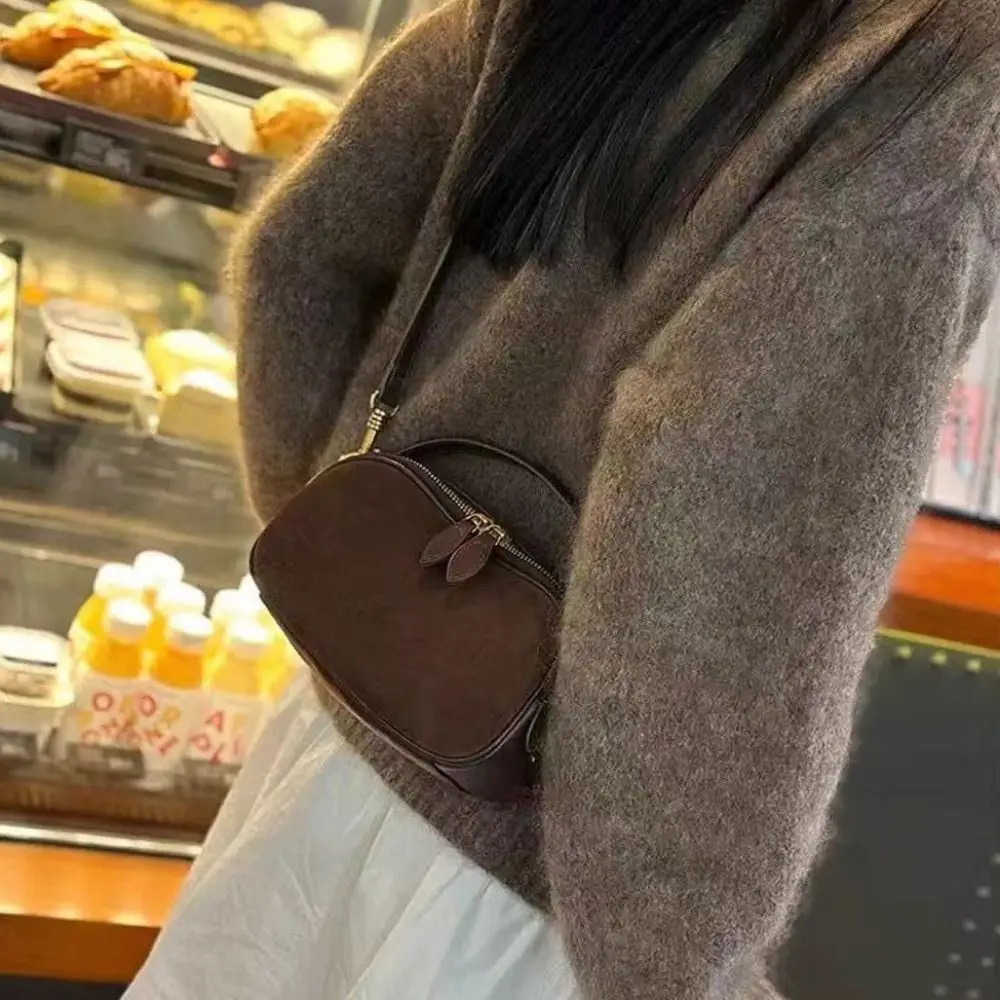 Bolso bandolera pequeño de ante sintético para mujer, estilo vintage - imagen 3