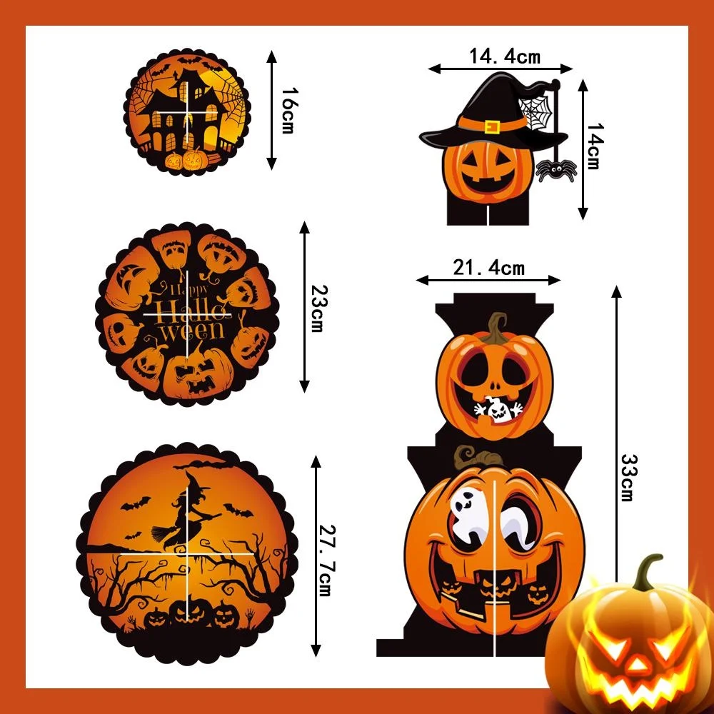 Soporte de pastel de calabaza de varias capas para Halloween