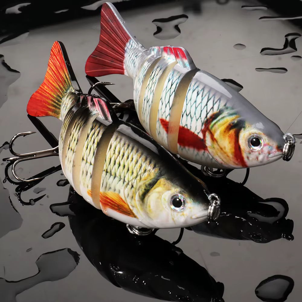 GOBAIT Cranbait Swimbait articulado con sonajero para carpa - imagen 4