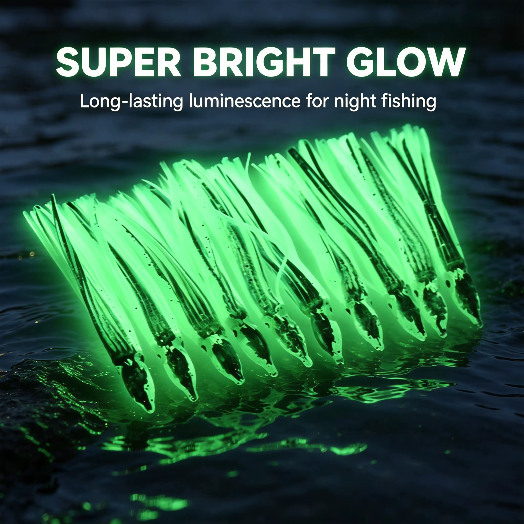 Señuelo de calamar luminoso de silicona para curricán marino - imagen 5