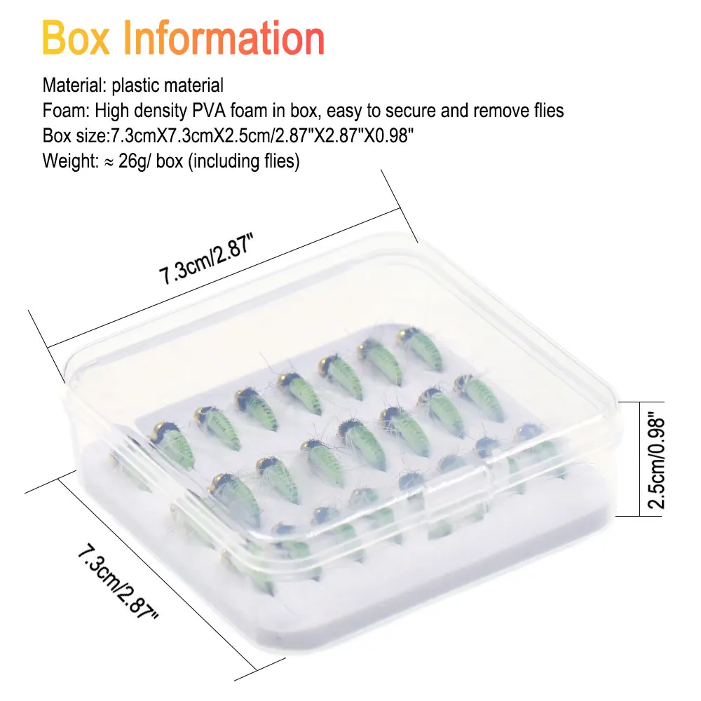 ICERIO Beadhead UV Caddi – Ninfa para trucha de rápido hundimiento - imagen 4