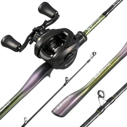 Sougayilang Combo Caña y Carrete Carbono MH 1.8m - 6.4:1 Arrastre 8kg