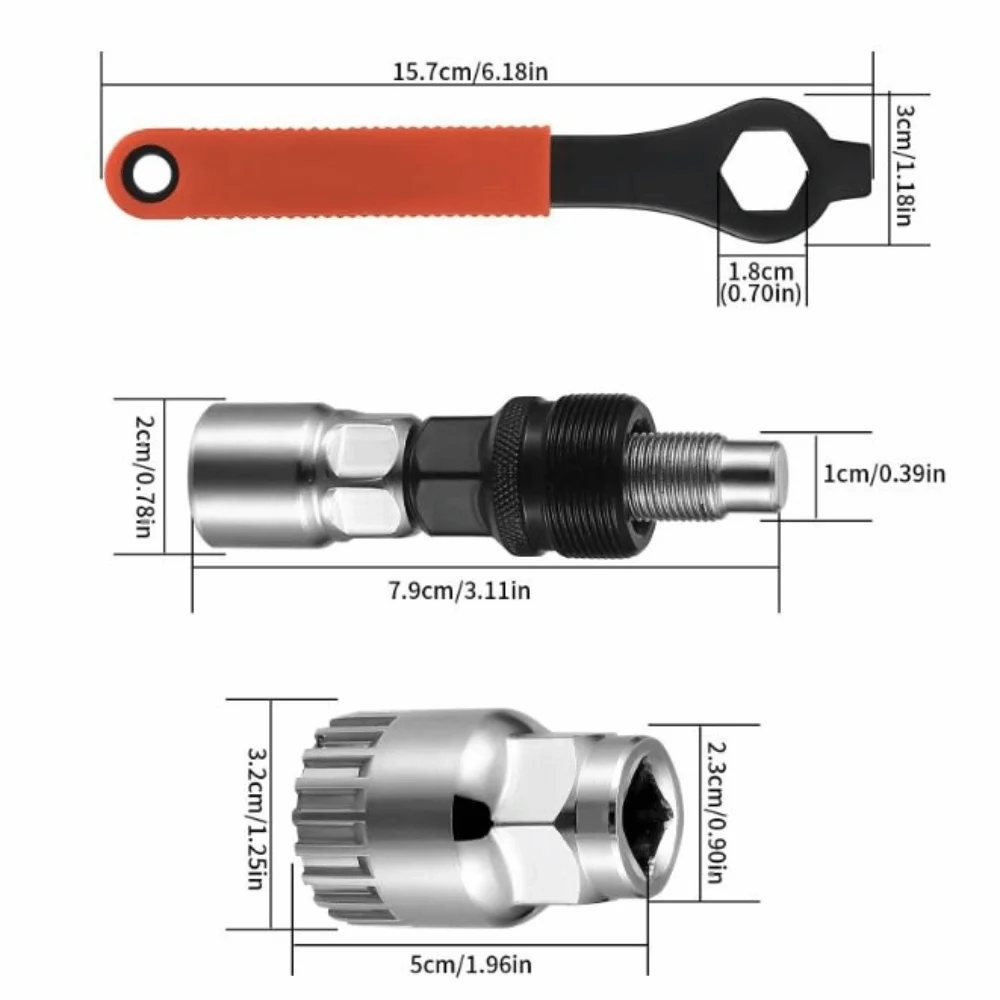 Extractor de manivela compacto de acero al carbono con llave - imagen 5