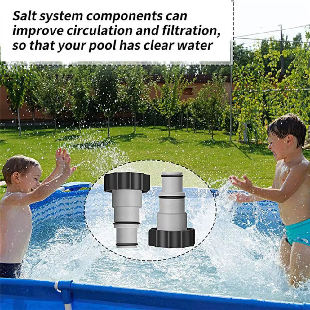 Adaptador Manguera Piscina 1.25 a 1.5 Pulgadas - Conector Plástico con Aro de Ajuste - imagen 2