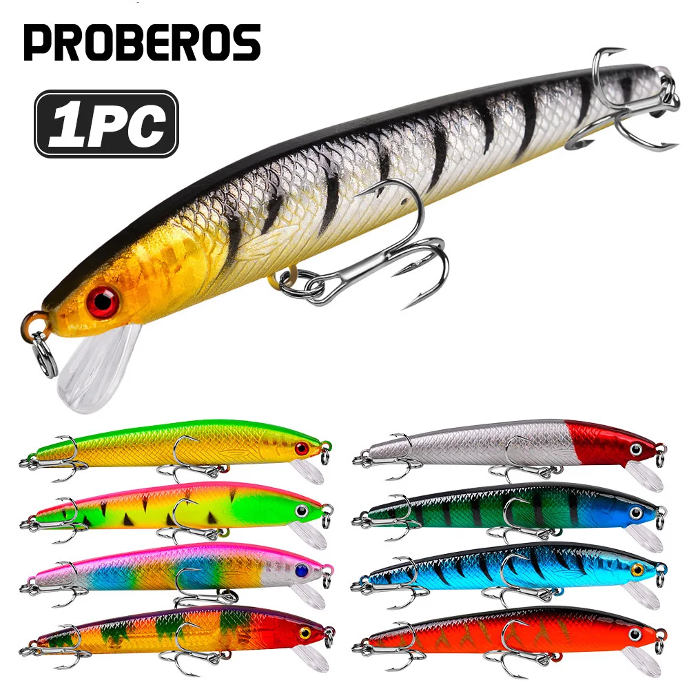 Proberos Crankbait señuelo duro flotante para lubina con nado realista - imagen 2