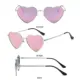 Gafas de sol con montura metálica corazón estilo años 90 retro - imagen 3