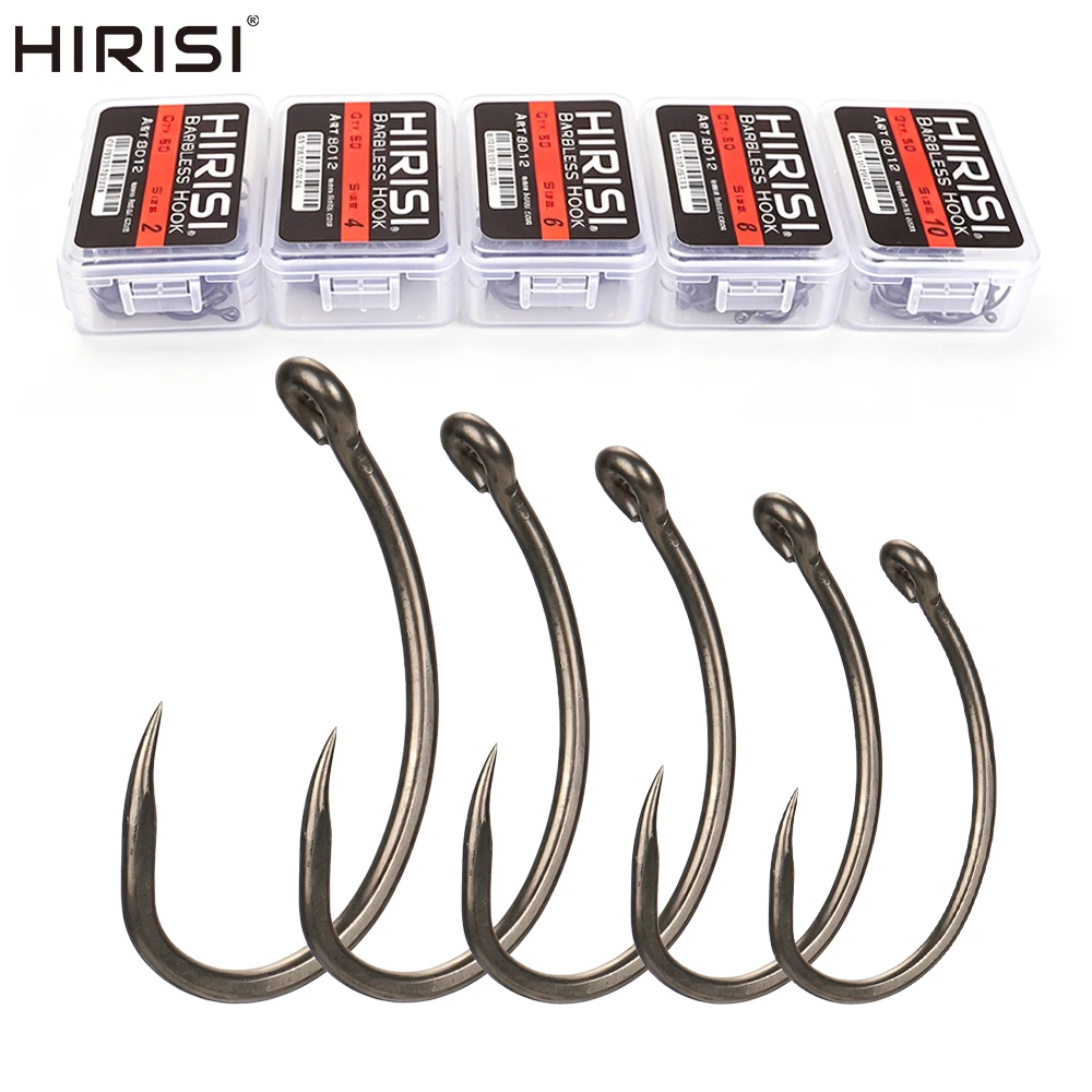 Hirisi anzuelos sin espinas de acero inoxidable alto carbono