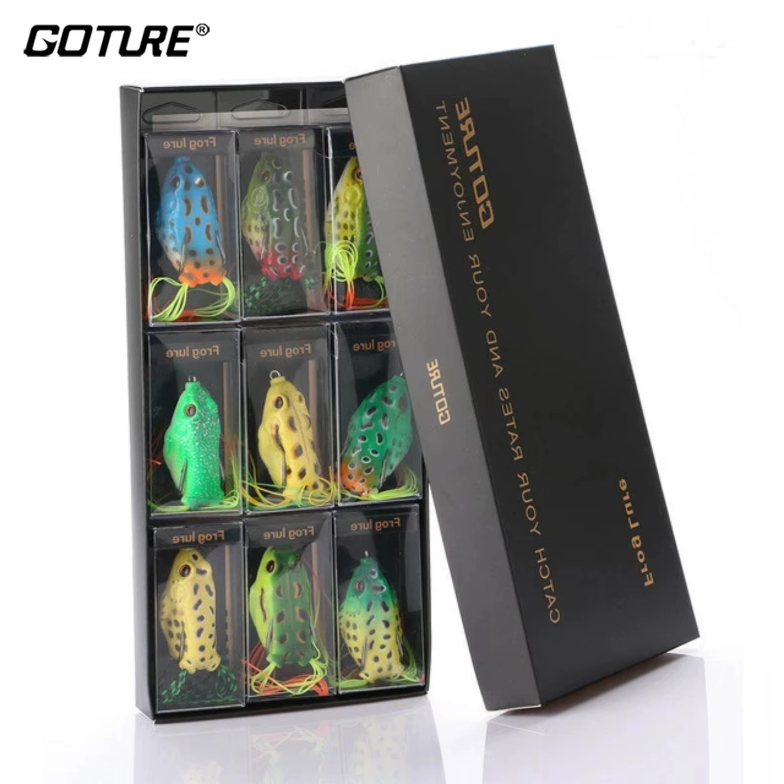 Goture Señuelo rana topwater – Giratorio para curricán de lucio - imagen 3