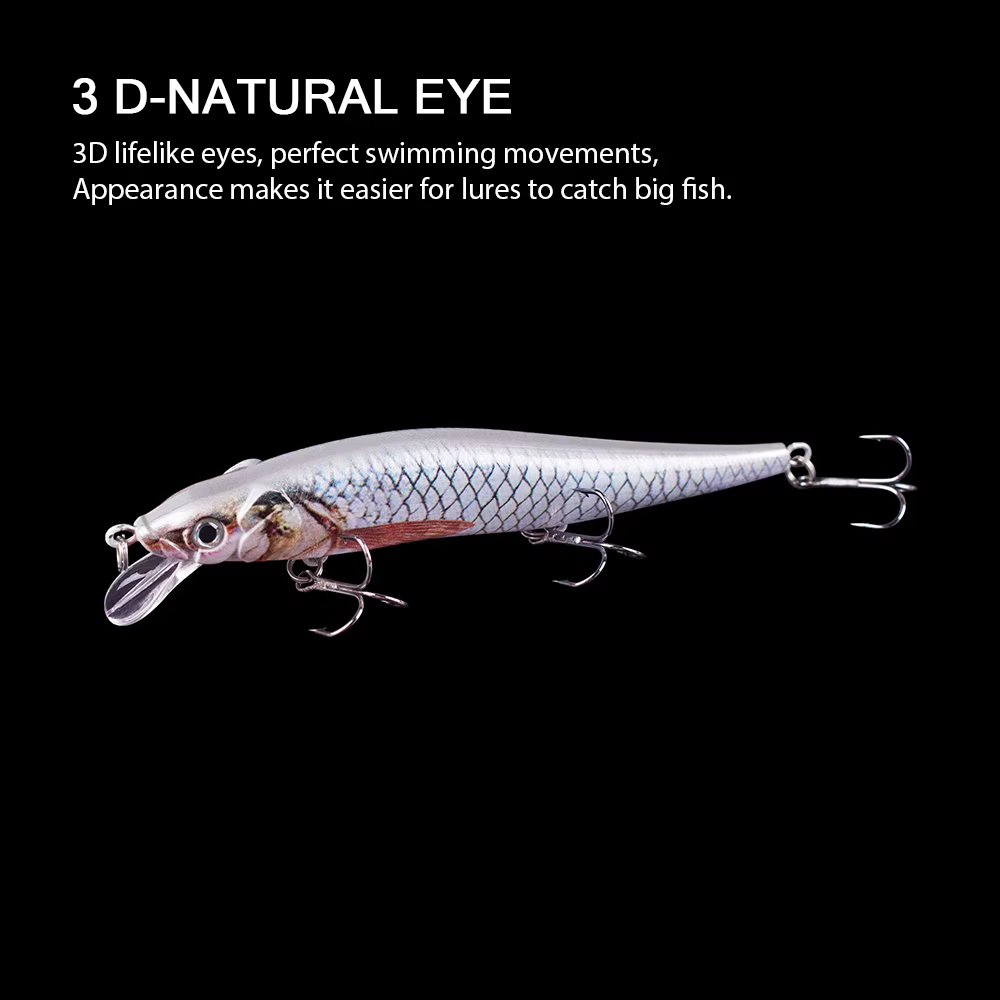 Hanlin Swimbait Flotante Lápiz – Señuelo Realista para Lubina y Lucio - imagen 4