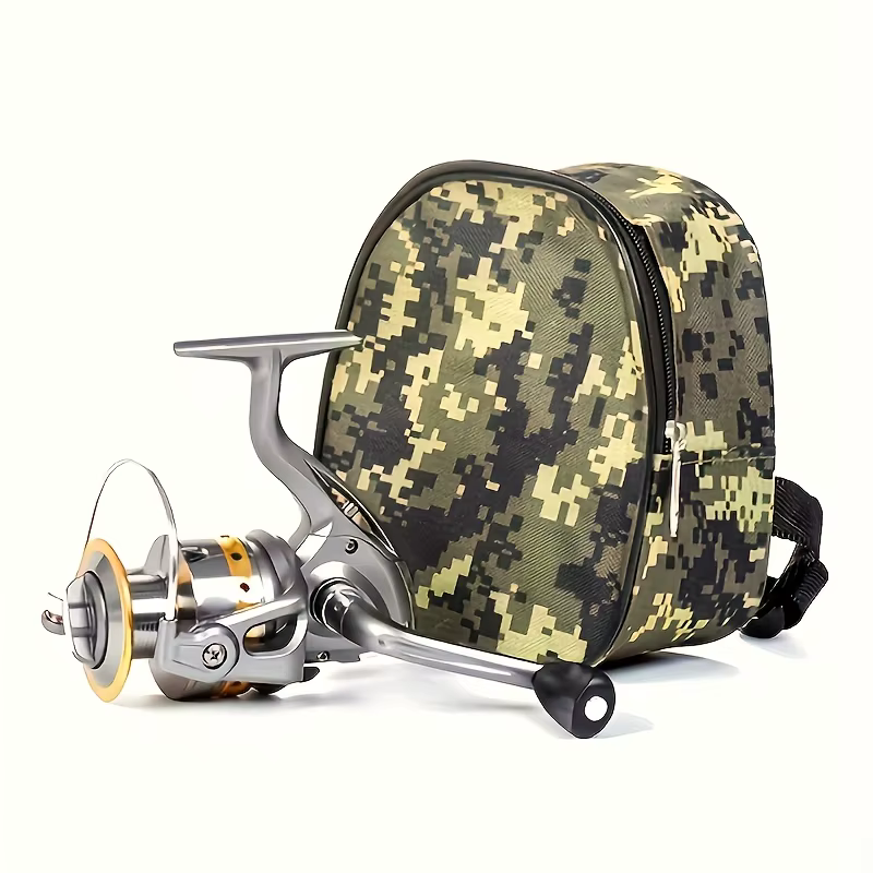 Bolsa para carrete de pesca con clip y camuflaje - imagen 4