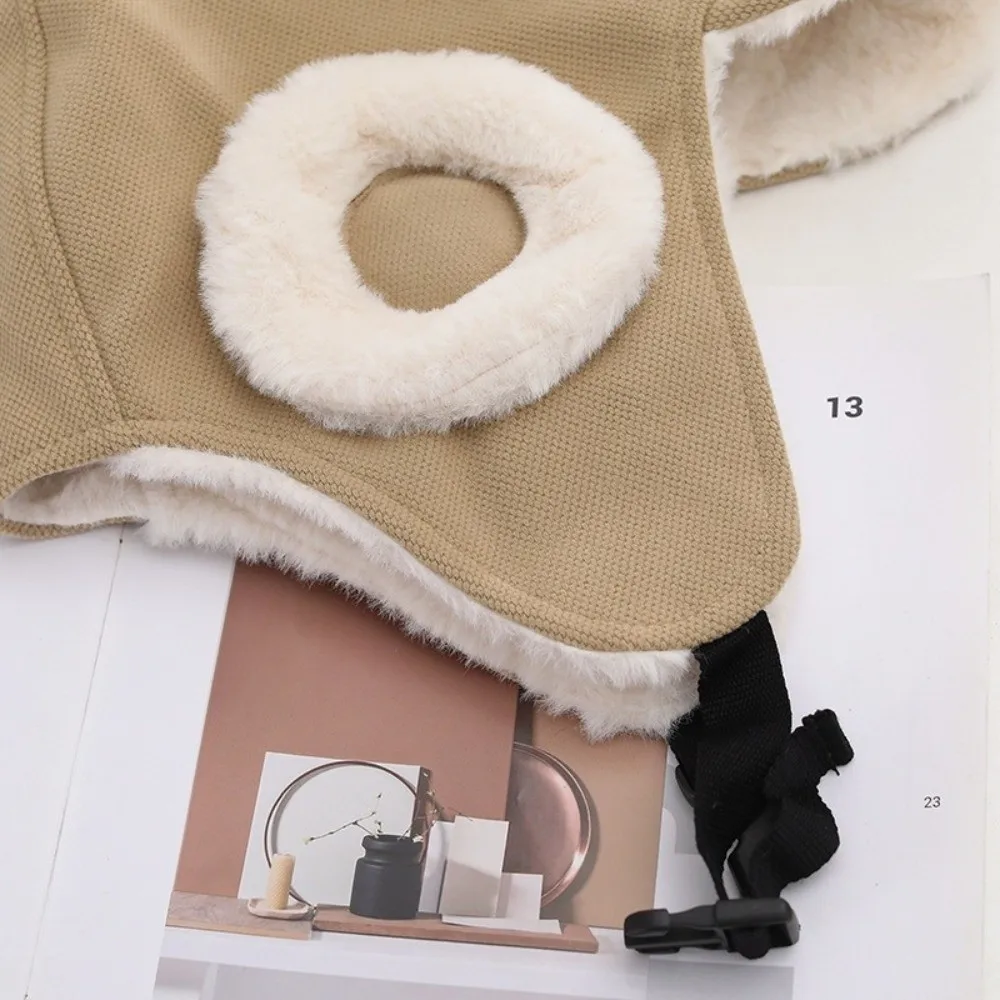 Sombrero de bombardero terciopelo antiviento protege oídos unisex - imagen 4