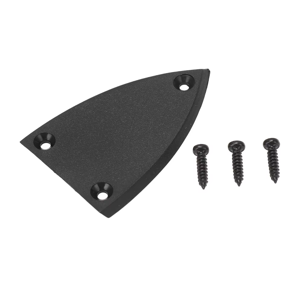 Tapas del Truss Rod Negras – Plástico con 3 Agujeros para Guitarra - imagen 4